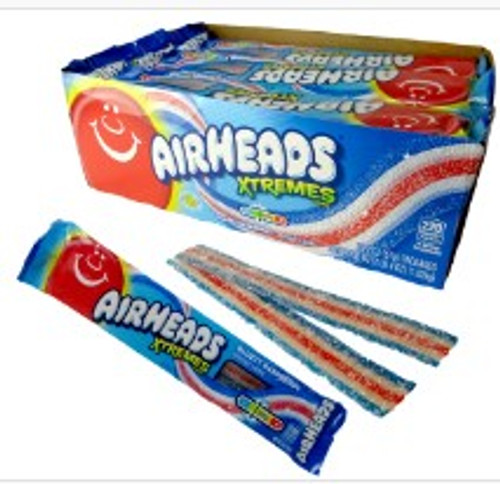 Airheads Xtremes Sour Belts - Bluest Raspberry