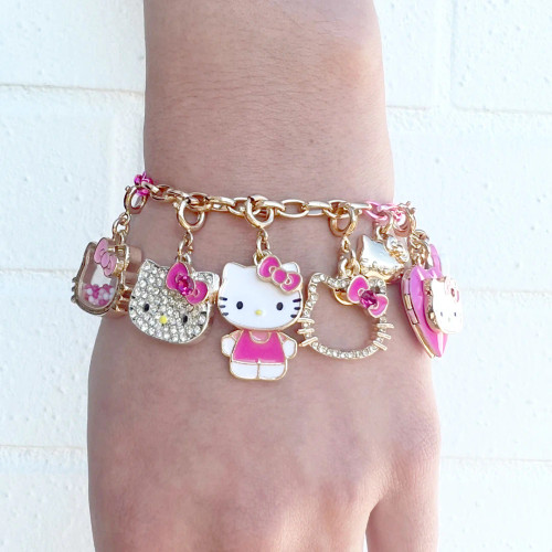 Charm - Gold Hello Kitty Silhouette