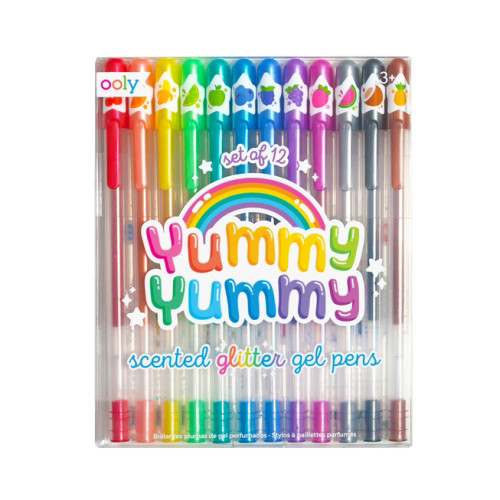 Yummy Scented Glitter Gel Pens 12 Pack