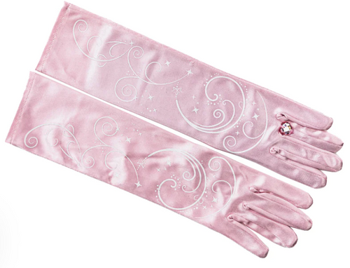 Princess Gloves with Bow (Light Pink)
