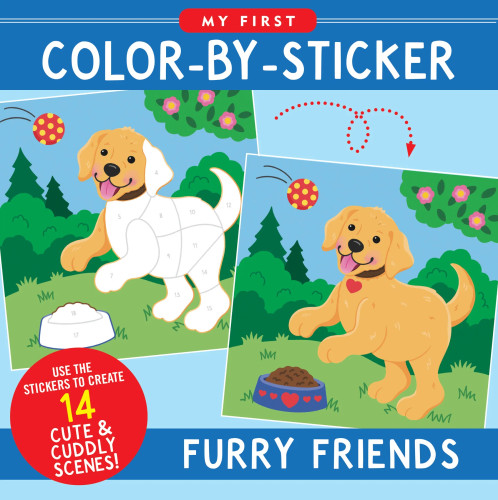 First Color by Sticker - Furry Friends