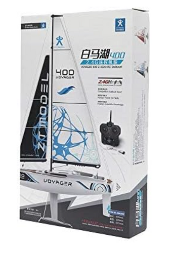 Voyager 400 Motor Power RC Sailboat - Blue