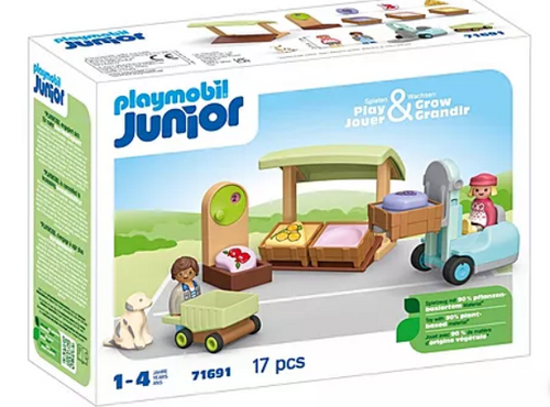 Playmobil Junior - Organic Market and Forklift