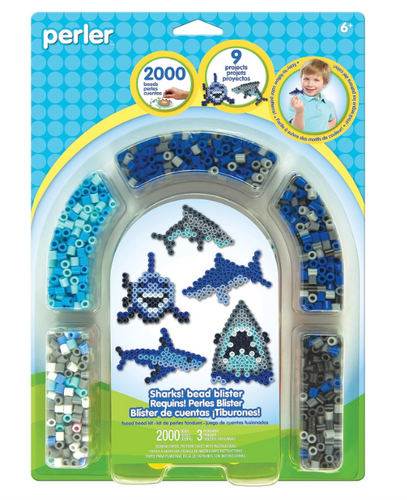 Perler Arch Blister Card - Sharks