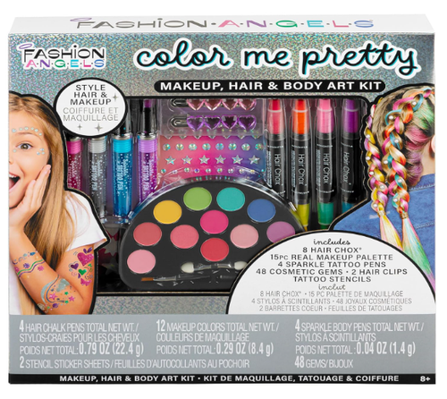 Color Me Pretty Body Makeup, Hair & Body Art Kit