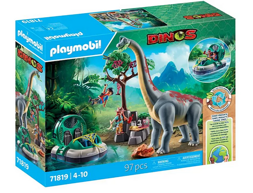 Playmobil - Brachiosaurus with Hovercraft