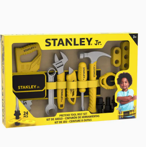 Red Toolbox Stanley Jr. Pretend Play Tools & Toolbelt Set