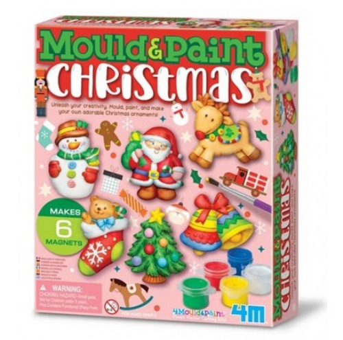 4M Mould & Paint Christmas Magnet Kit
