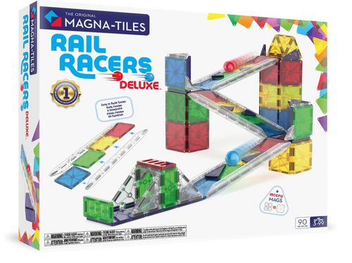 Magna-Tiles Rail Racers Deluxe (90 Piece)