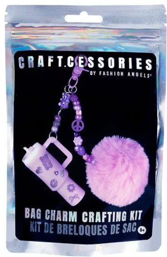 Bag Charm Crafting Kit - Purple