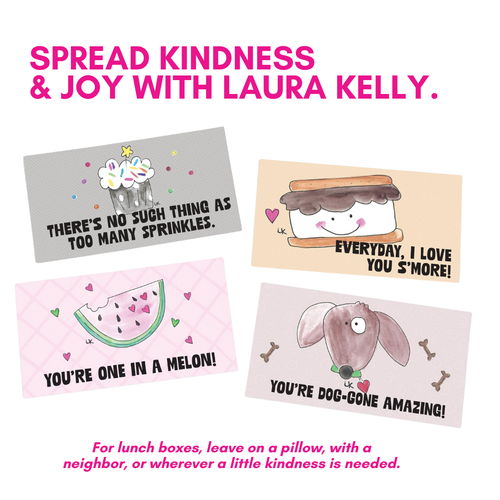 Sprinkle Kindness Affirmation Card/Lunch Notes (Boxed Set)