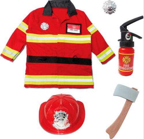 Firefighter Set (Red) - Size 5/6