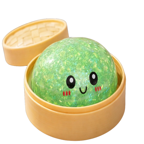 4" Dumpling Glitter Bead