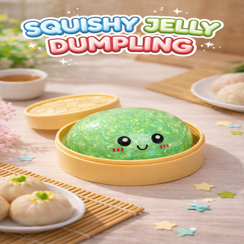 4" Dumpling Glitter Bead