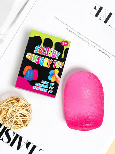 Jelly Squishy Stress Gumdrop: Pink