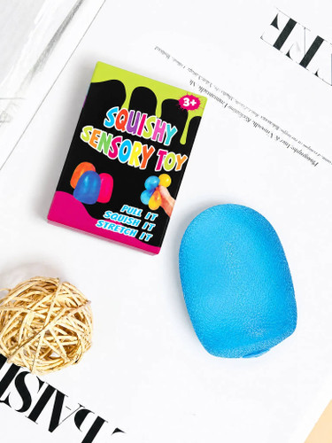 Jelly Squishy Stress Gumdrop: Blue