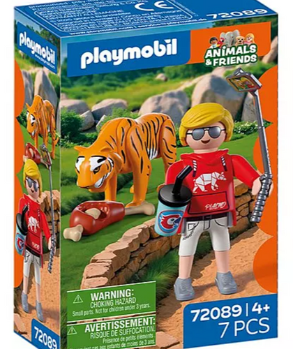 Playmobil - Zoo: Tiger and Visitor