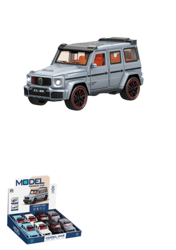 6” Die-Cast G63 style car – Assorted Colors w/light and sound