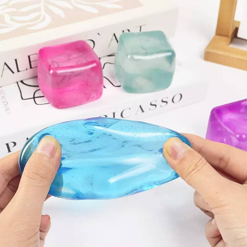 Clear Solid Cube Squishy (EC)