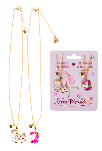 Unicorns Tear and Share Necklace