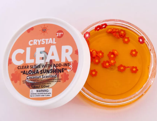 J'Adore Crystal Clear Slime - Aloha Sunshine