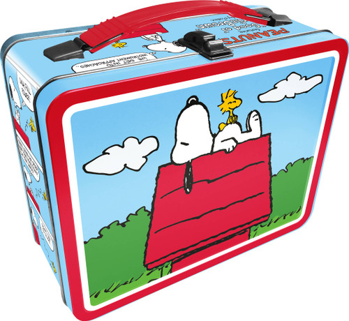 Peanuts Snoopy and Woodstock Red Dog House Lunch Box