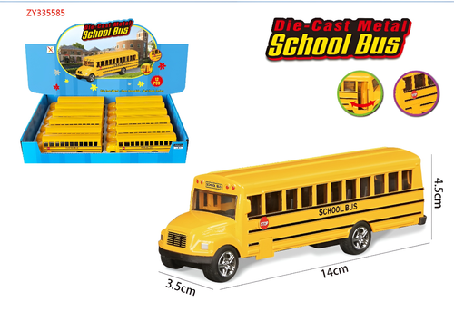 5.5” Die-Cast Metal School Bus – Yellow (M)