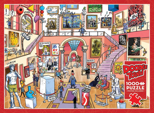 DoodleTown Museum Mischief - 1000 Piece Puzzle