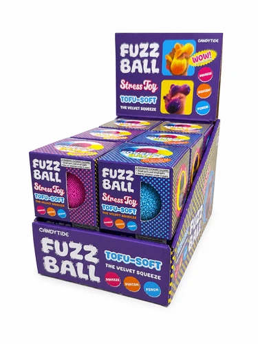 Fuzz Ball Stress Toy – Tofu Soft Velvet Squeeze