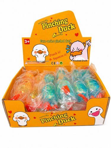 Pinching Duck Glitter Squishy Stress Toy