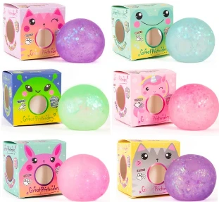 Glittery Amazing Squish Balls - Assorted Styles