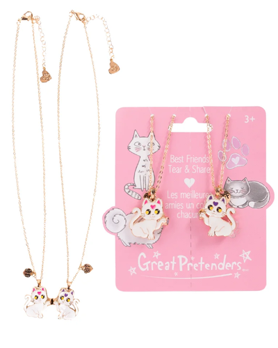 Smitten Kitten Tear & Share Necklaces, 2 pc