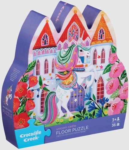 36-pc Shaped Box Puzzle  - Unicorn Castle