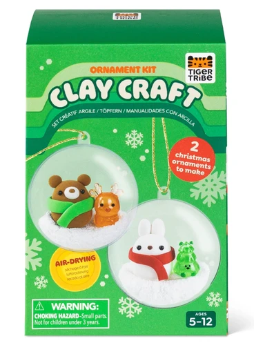 Clay Craft Ornament - Bear & Bunny