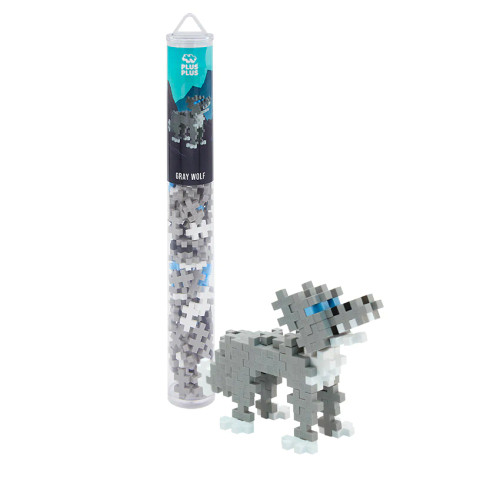 Plus-Plus Tube - Gray Wolf