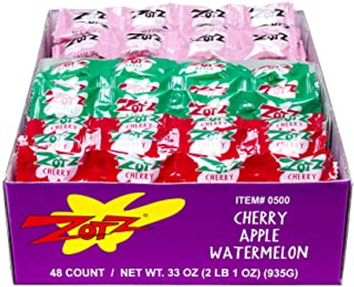 Zotz Fizz Candy - Cherry, Apple, Watermelon