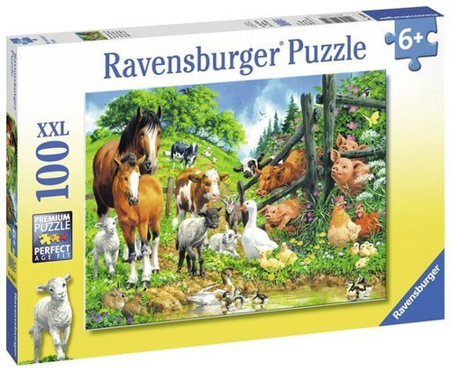 Animal Get Together - 100 Piece Puzzle