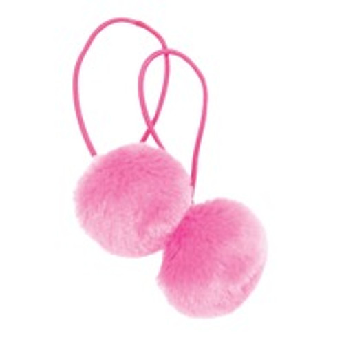 Pom Pom Puffs Ponytail Holders - Assorted Colors