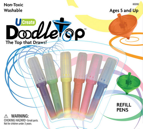 Doodletop Refill Pack (Set of 6 Assorted Colors)