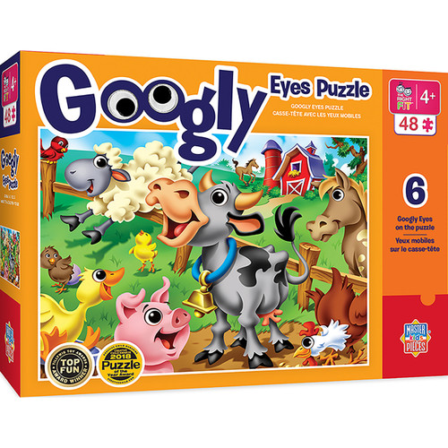 Googly Eyes - Farm Animals 48 Piece Puzzle