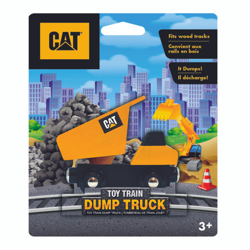 CAT Dump Truck Wooden Train