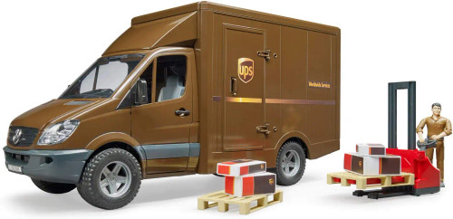 Bruder - MB Sprinter UPS Truck with Manually Operated Pallet Jack