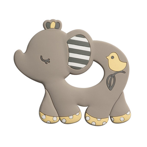 Joey Gray Elephant Silicone Teether