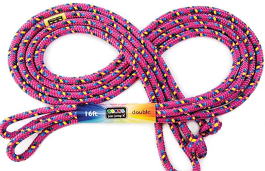 Raspberry Hemp Rope Raspberry 16ft Jump Rope - The Smiley Barn