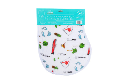 Little Hometown 2-in-1 Burp Cloth& Bib