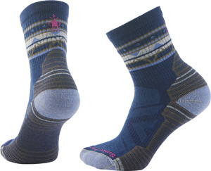 Chaussettes De Randonnée Femme Smartwool Coussin Léger Margarita Crew - Taille L, Couleur Violet Eclipse - Neuf Avec Étiquettes