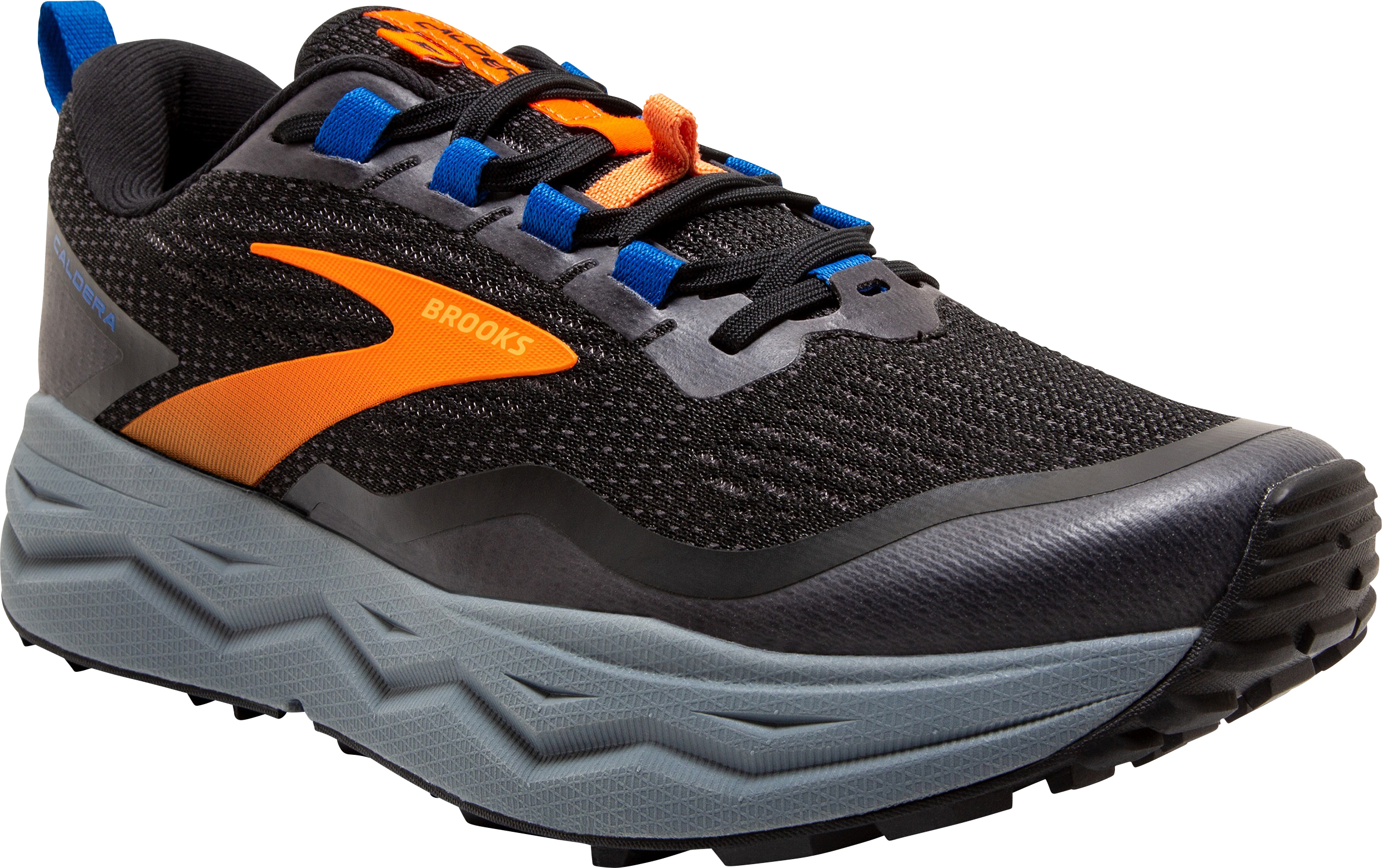 orange and grey running shoes