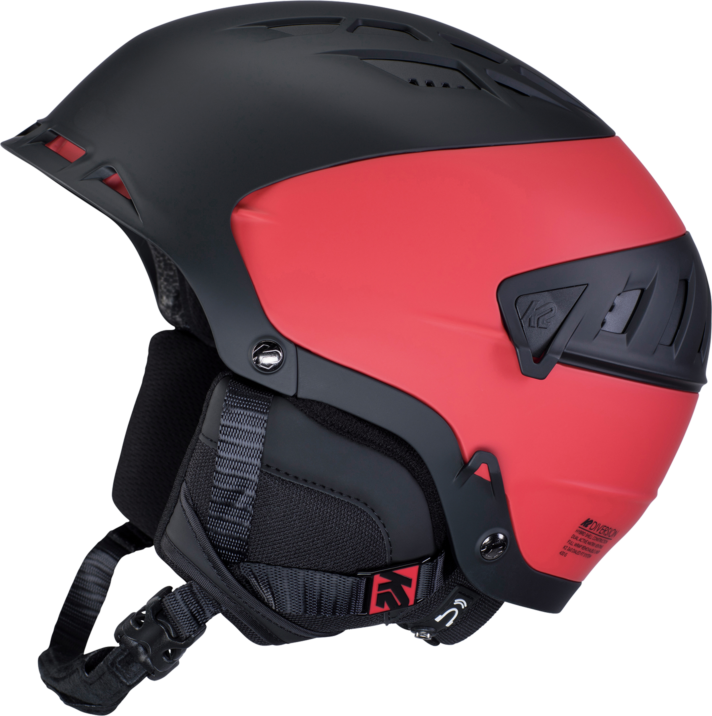 スキー・スノーボードアクセサリー Helmet and mask diversion k2 black red K2 Diversion Snow Helmet - Men's | MEC