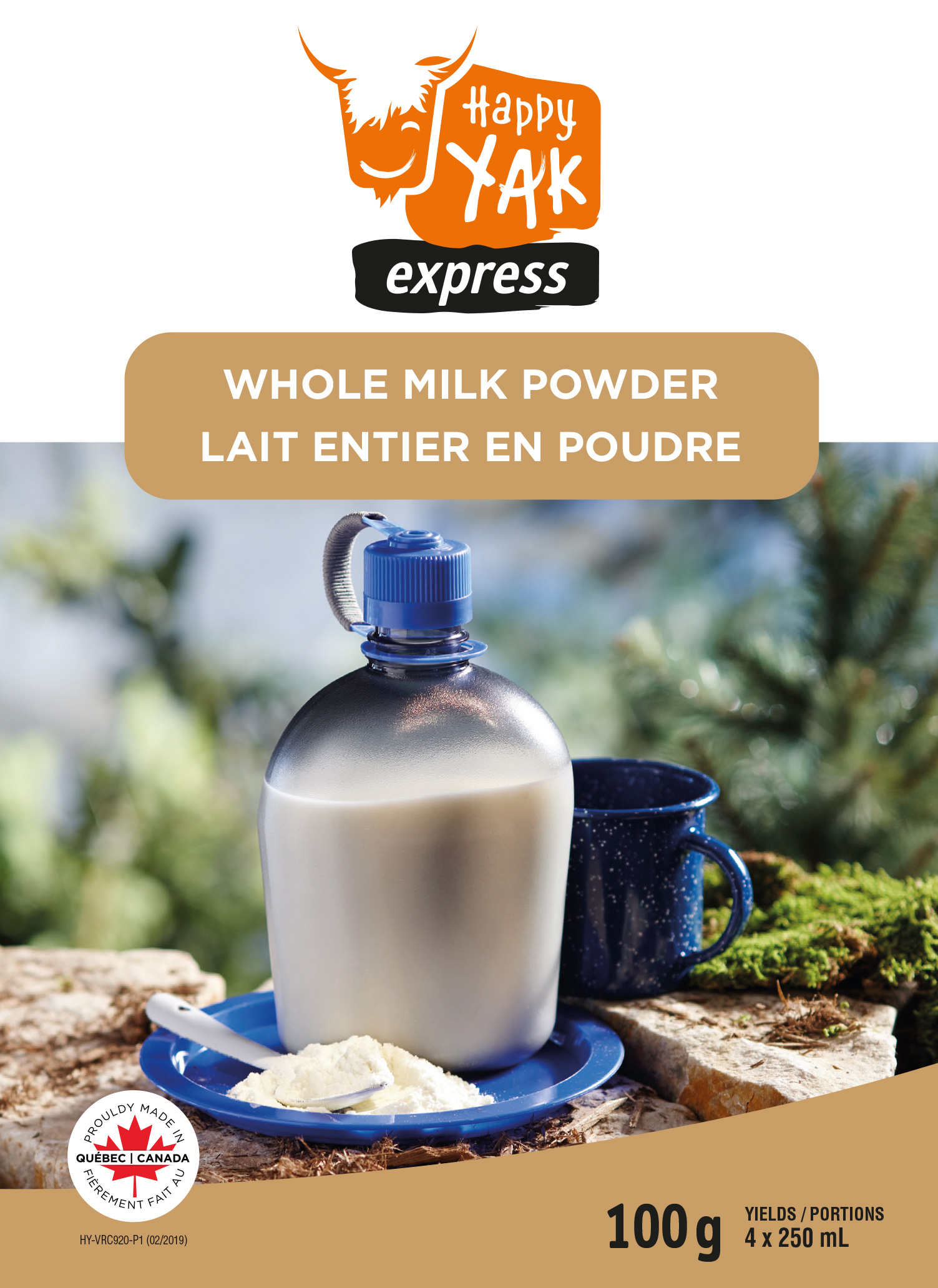 Lait entier en poudre 228g