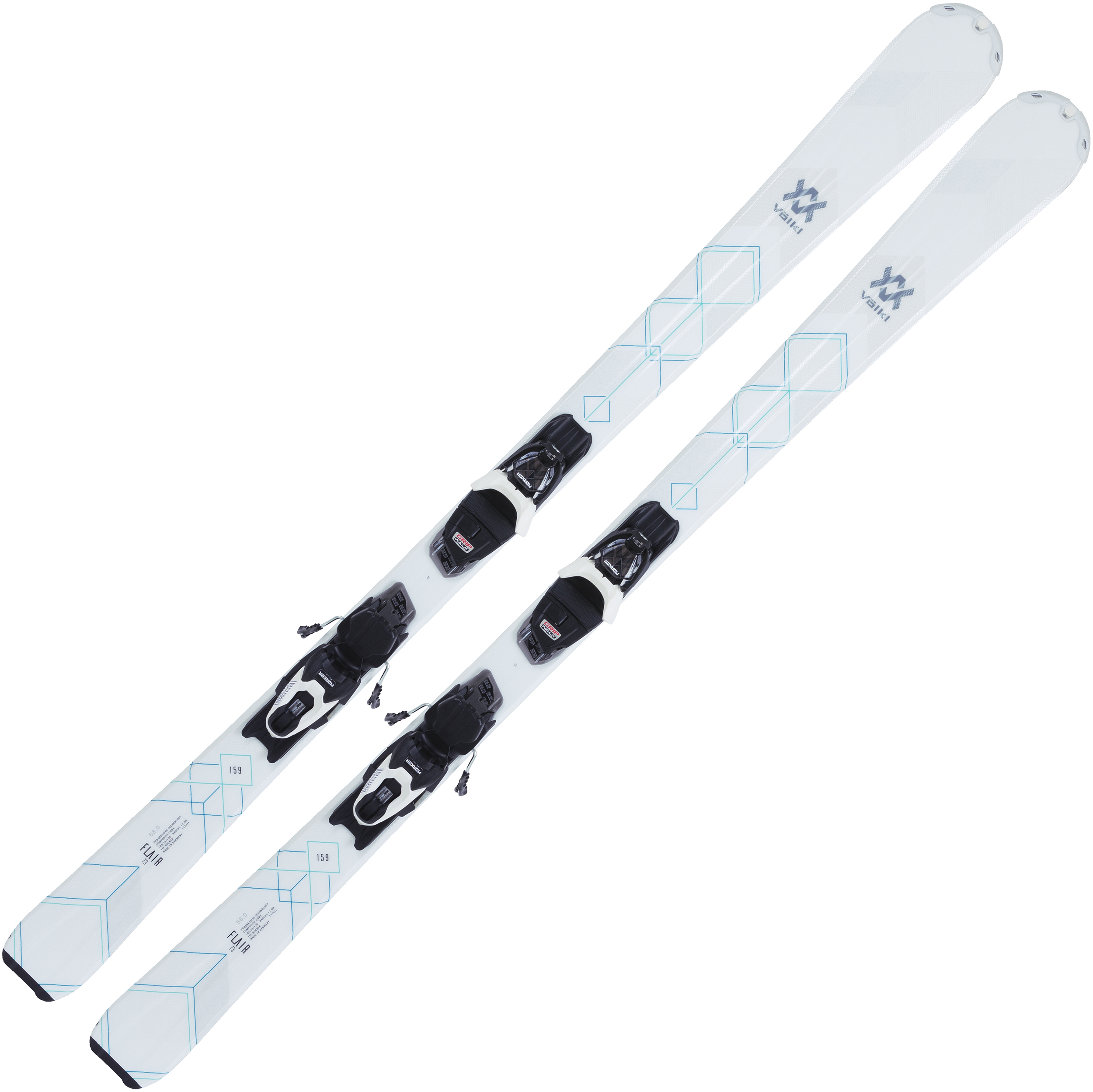 VOLKL Flair 73 147 スキー 板 MARKER 3 women's skis VOLKL FLAIR 73 black 2019, Progressive